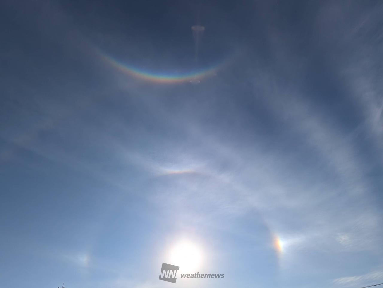逆さ虹や幻日が出現🌈 注目の空の写真 ウェザーニュース