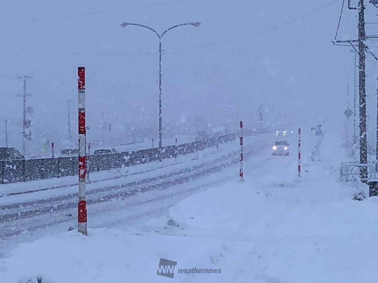 断続的に降る雪 注目の空の写真 ウェザーニュース