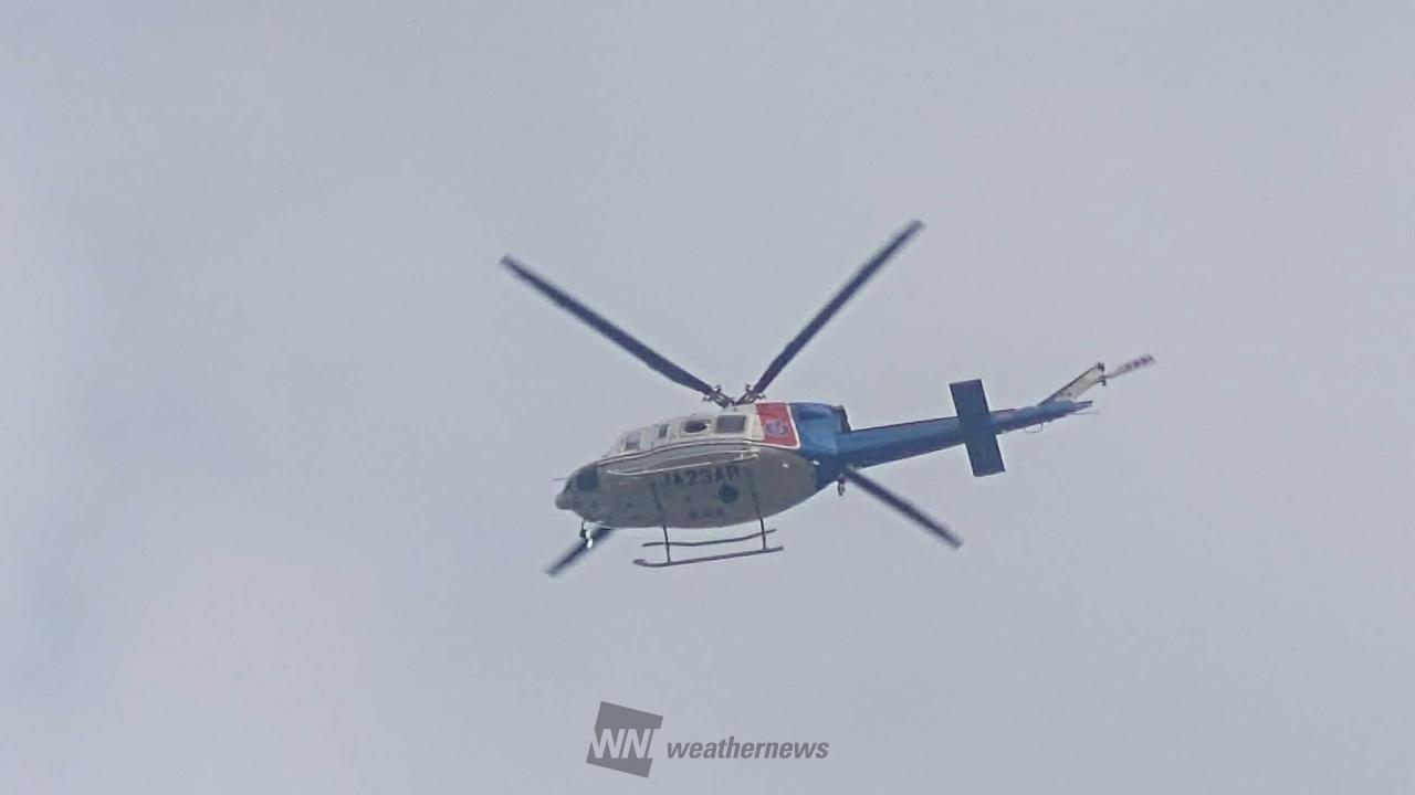 ヘリが同じ所をグルグル飛び回っています。 | 愛知県額田郡幸田町