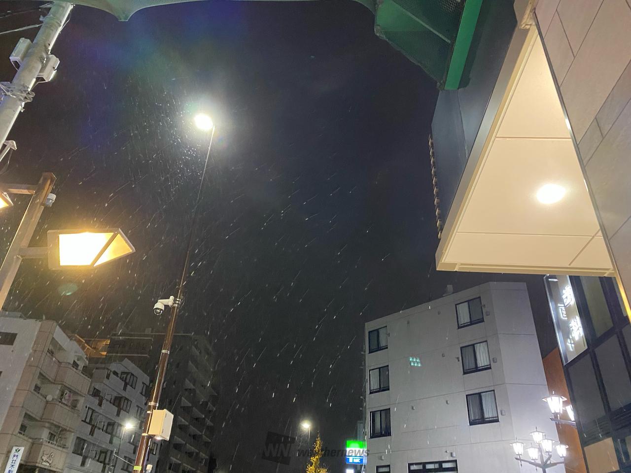 東京、横浜などで初雪 注目の空の写真 ウェザーニュース