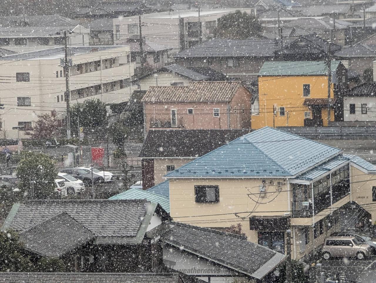 東京、横浜などで初雪 注目の空の写真 ウェザーニュース