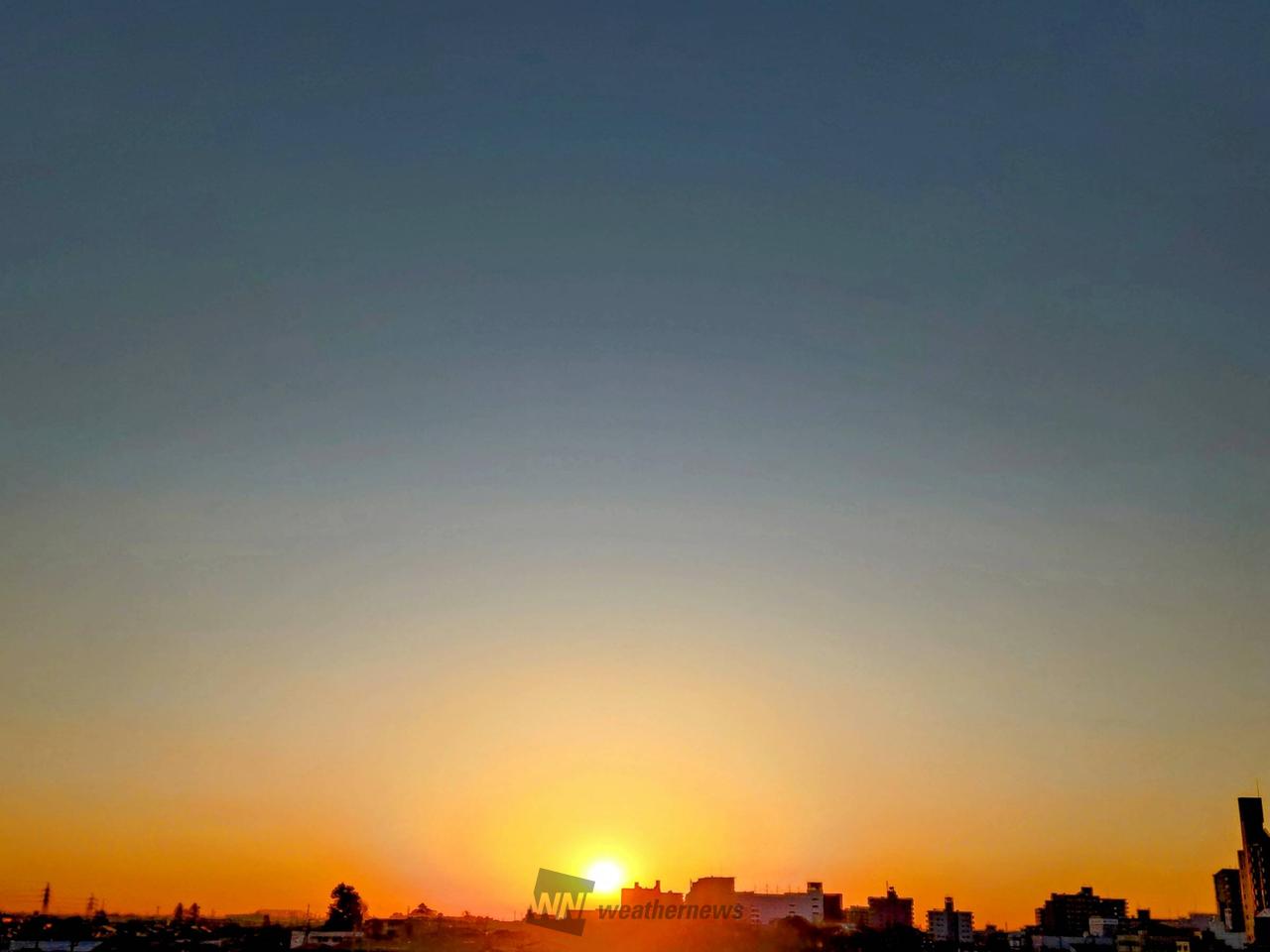 日の出写真館 注目の空の写真 ウェザーニュース