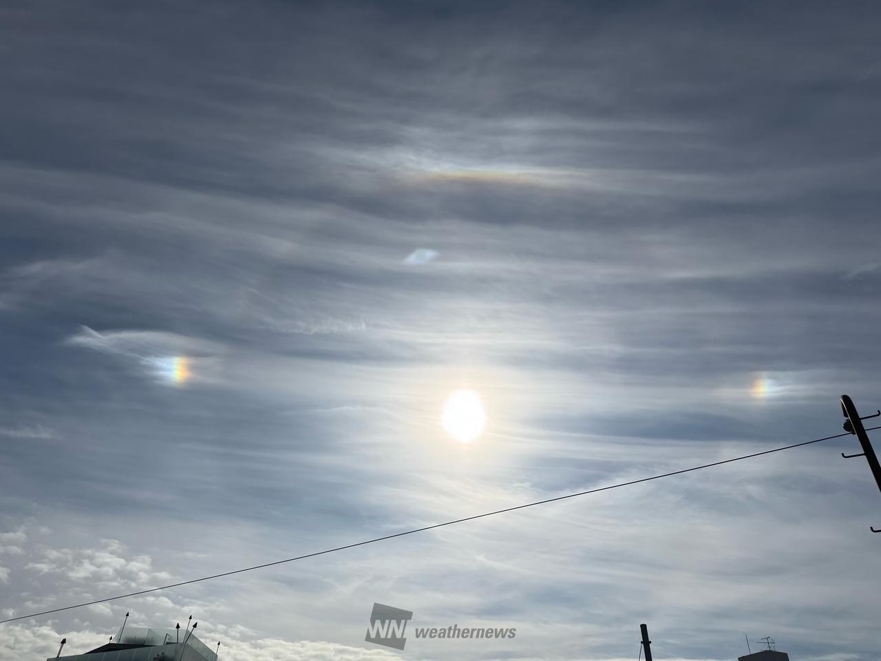 虹色現象のプレゼント 注目の空の写真 ウェザーニュース