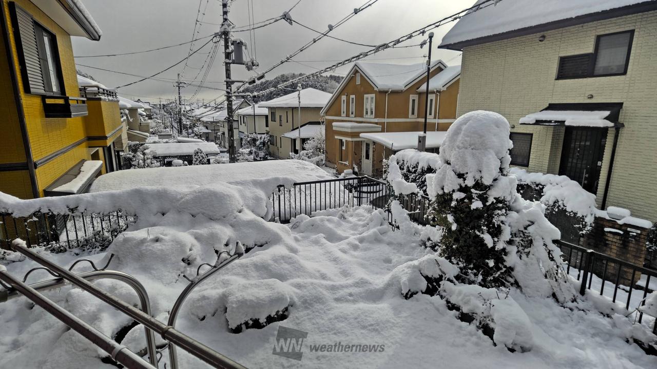 京滋・三重北部でも積雪 注目の空の写真 ウェザーニュース