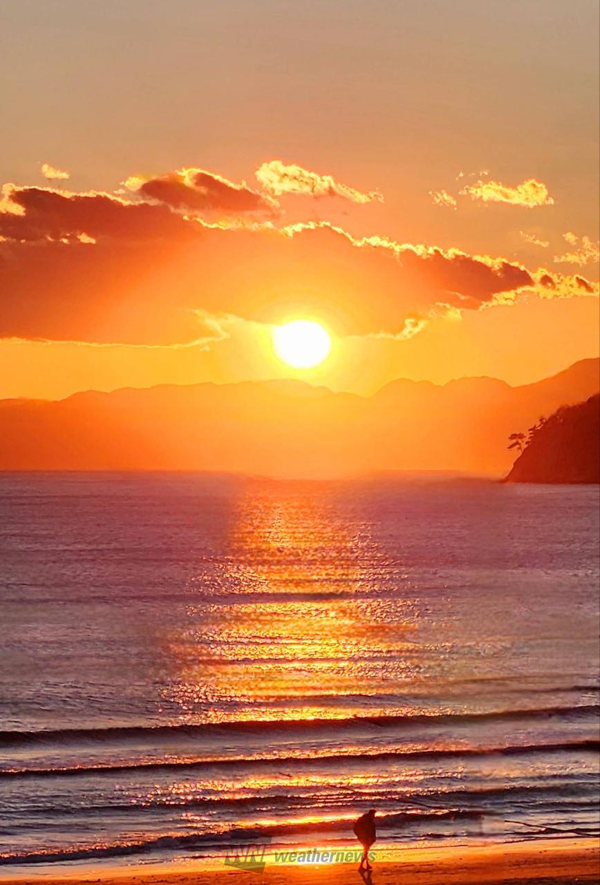 沈む夕日 注目の空の写真 ウェザーニュース