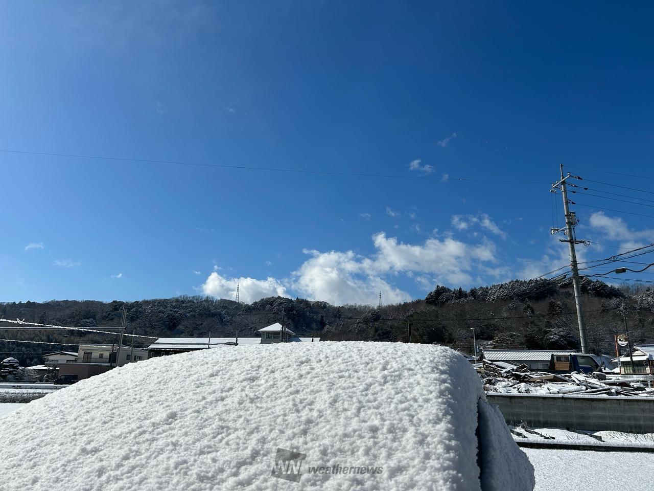 朝方の雪で10センチほど積もりましたが、 | 岡山県津山市 | ゆい