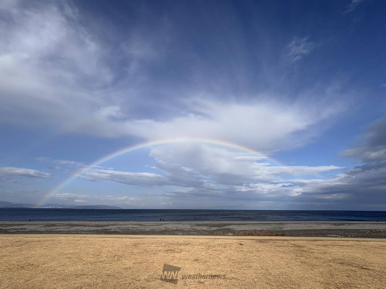 静岡県で虹🌈 注目の空の写真 ウェザーニュース