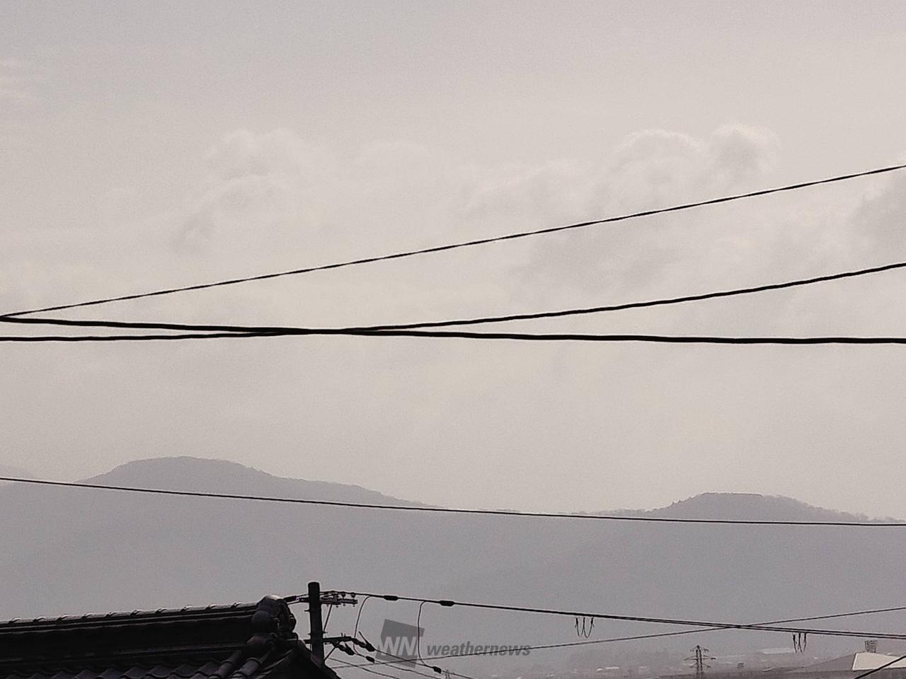 霞んでます黄砂...