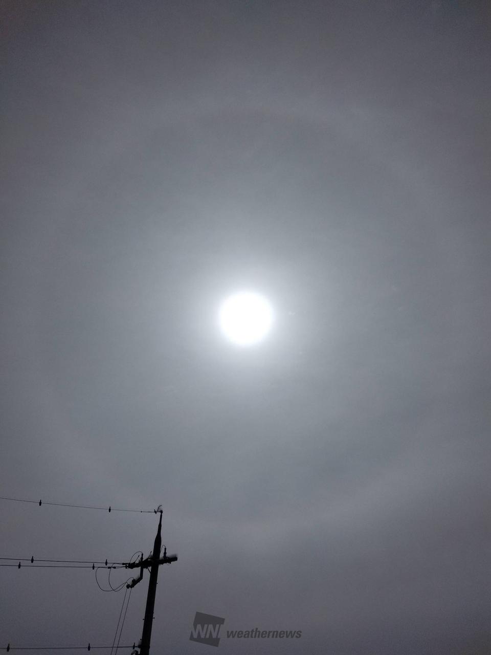 南東の空にうっすら...