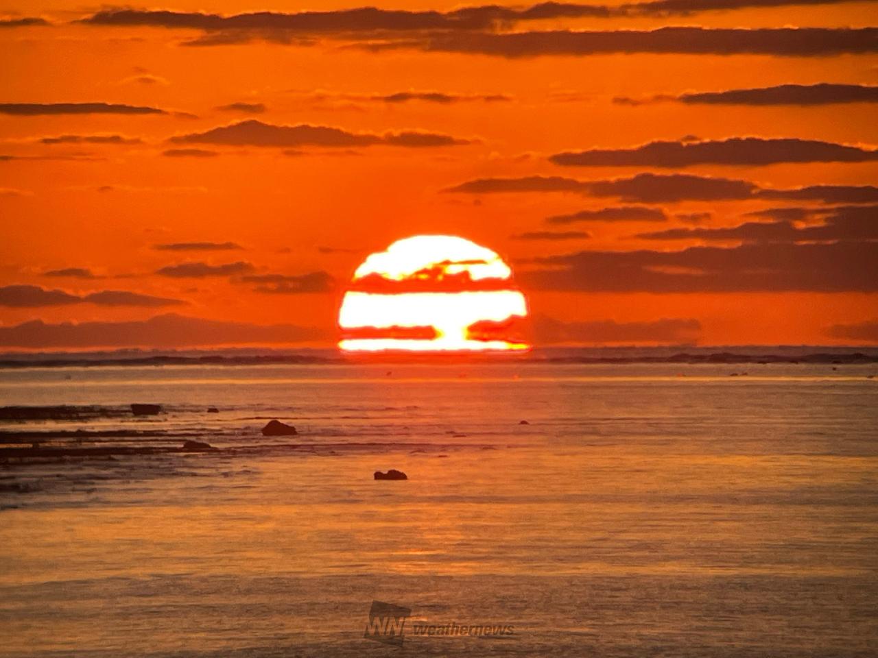 日の出写真館 注目の空の写真 ウェザーニュース