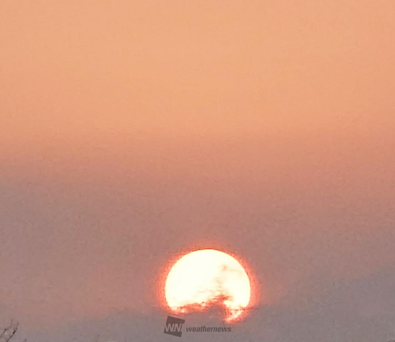 日の出写真館 注目の空の写真 ウェザーニュース