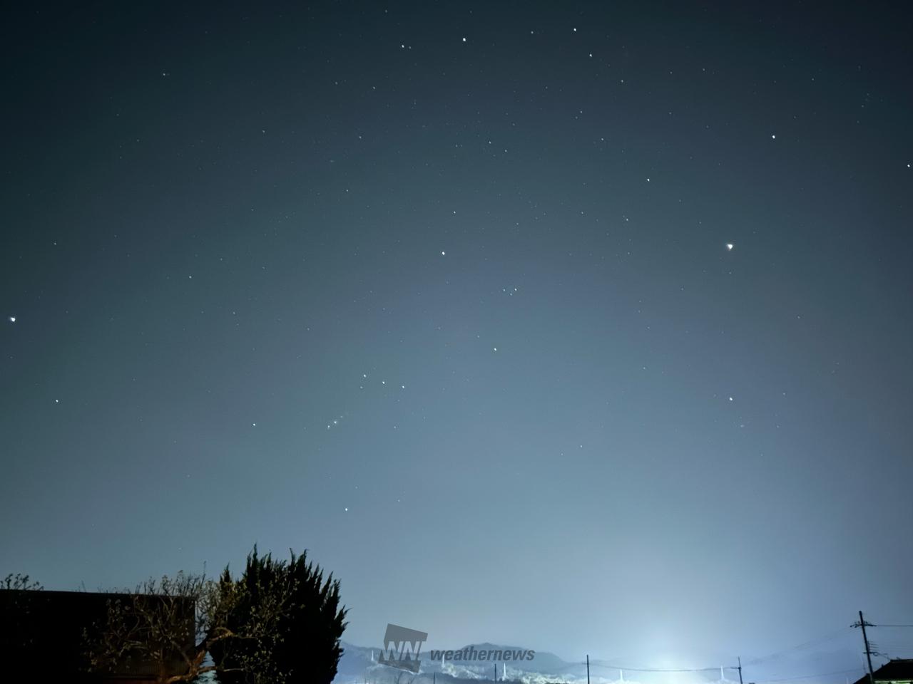 西の空。木星さんや...