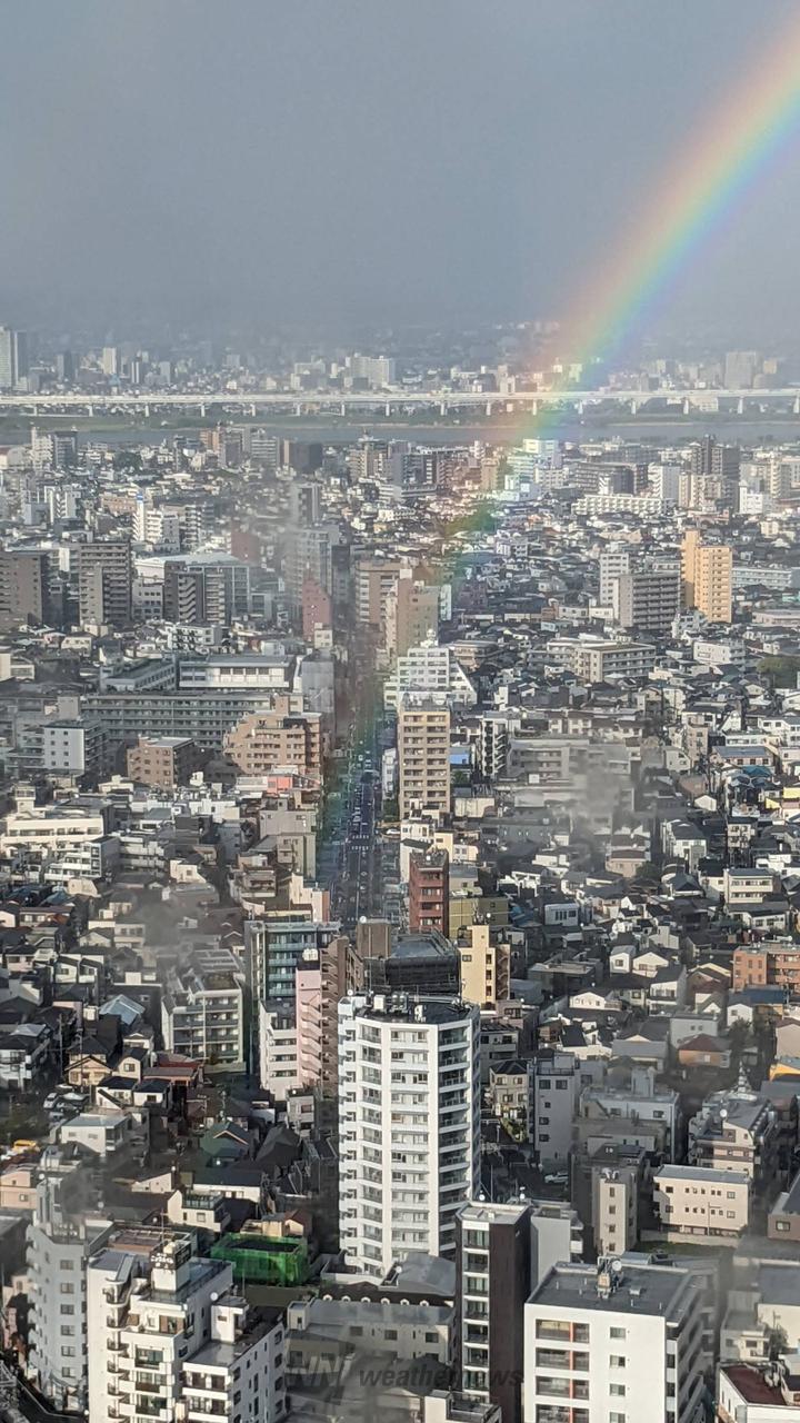 関東で雨上がりに虹 注目の空の写真 ウェザーニュース