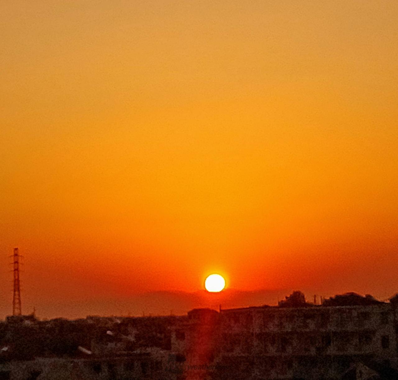 オレンジの夕焼け 注目の空の写真 ウェザーニュース