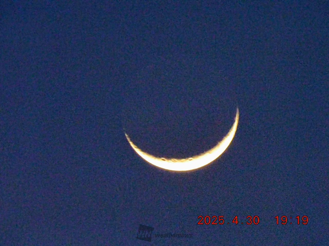 三日月と木星のランデブー 注目の空の写真 ウェザーニュース