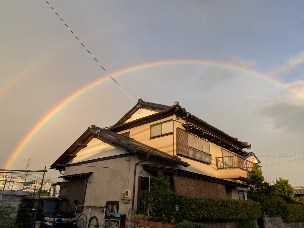 雨の置き土産🌈 注目の空の写真 ウェザーニュース