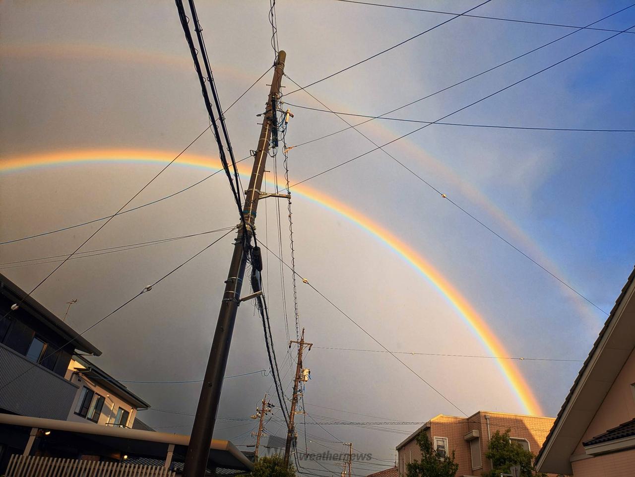 雨の置き土産🌈 注目の空の写真 ウェザーニュース