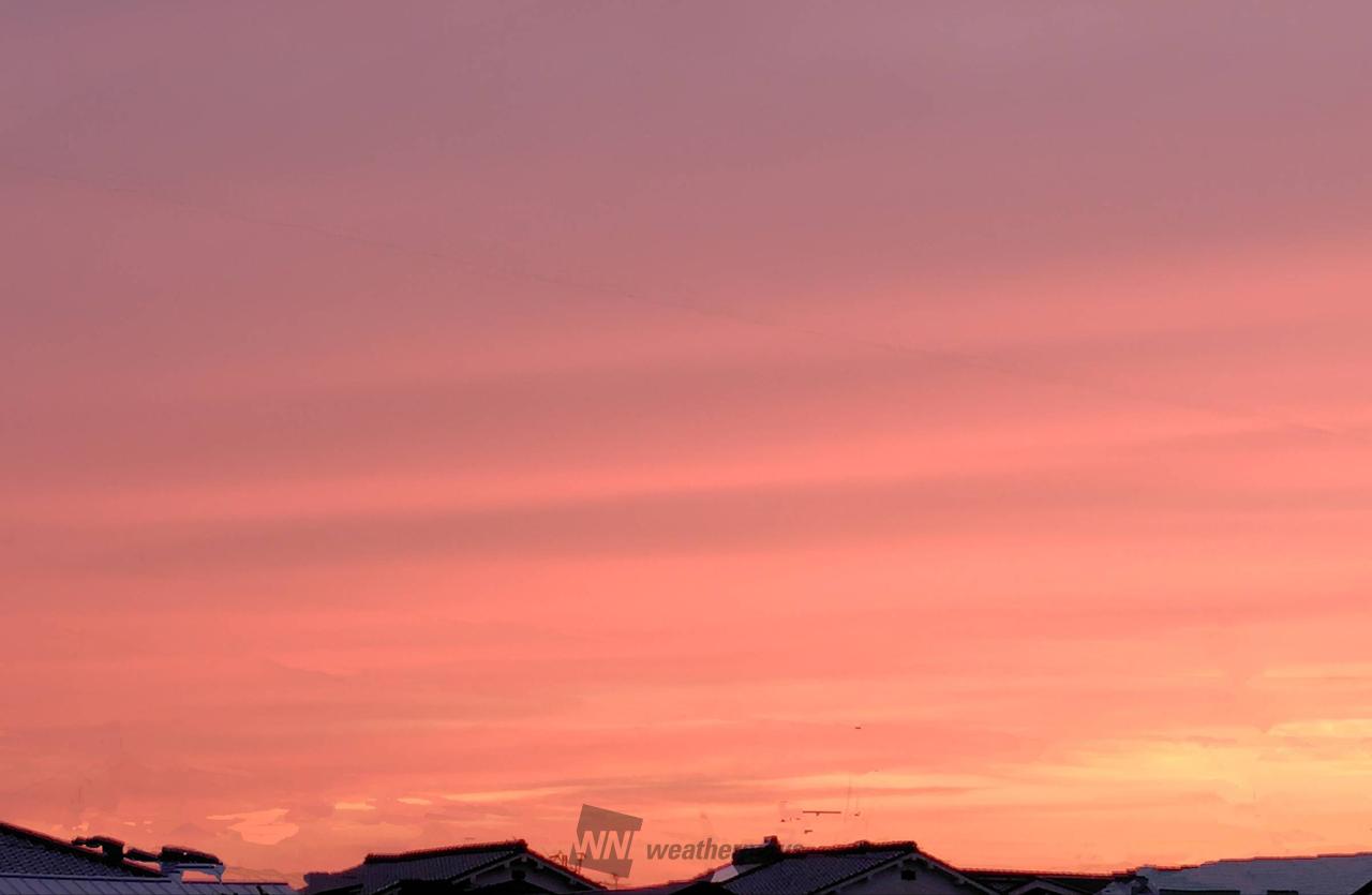 夕陽様確認用 夕焼けタイム 注目の空の写真 ウェザーニュース