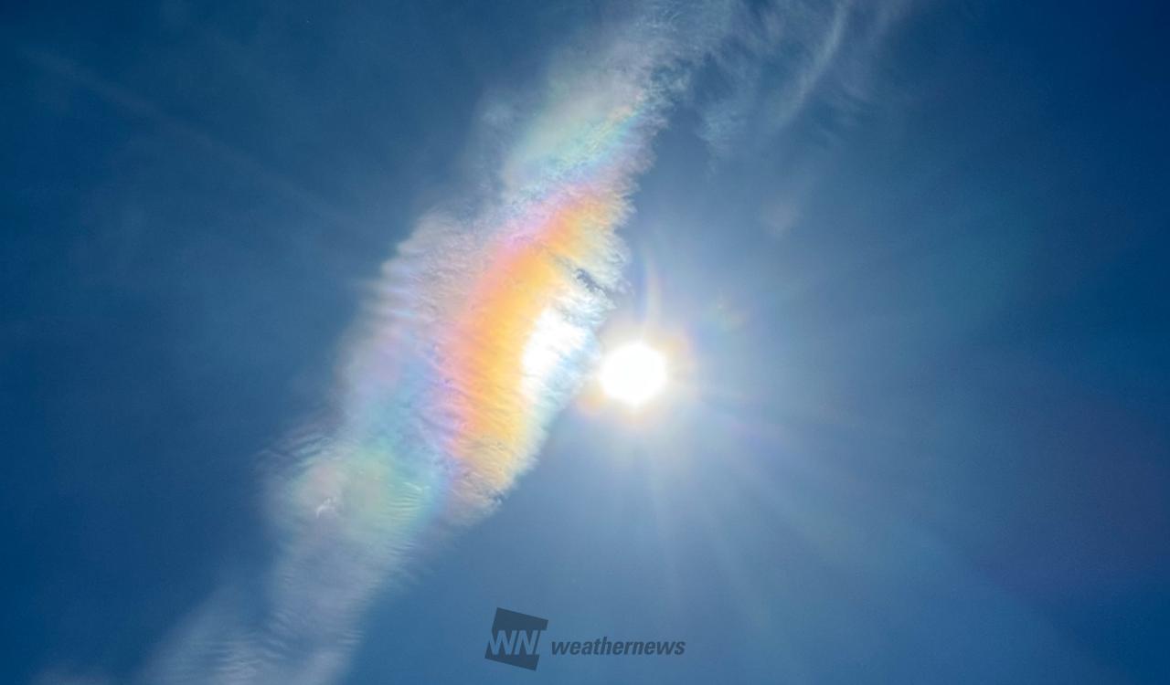 虹色現象が見えました♪今日は空が刻々と変 | 埼玉県蕨市 | オードー
