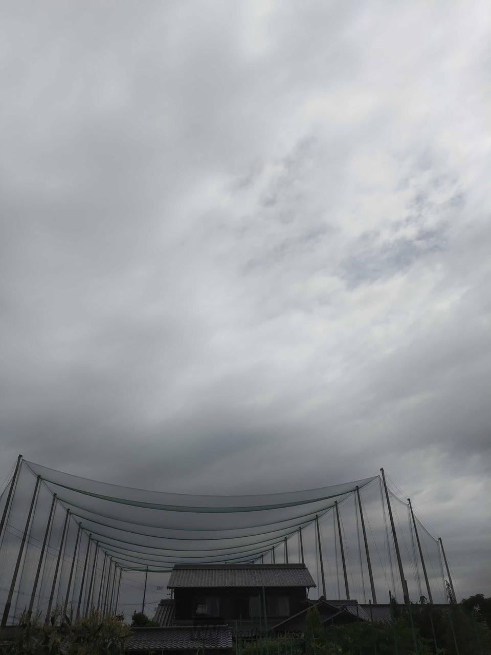 青空率５％　雲の隙...