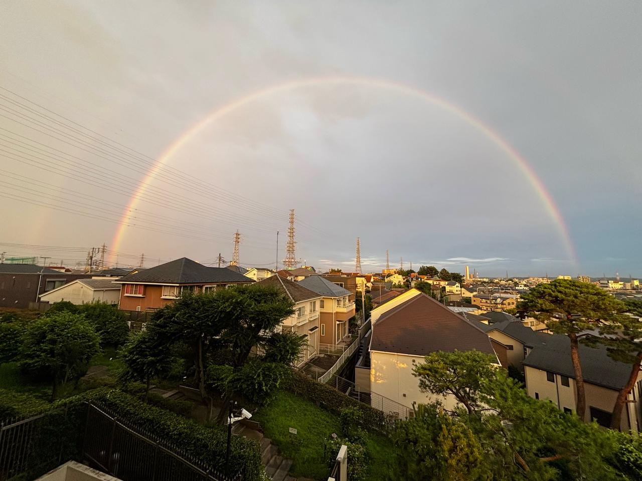 雨上がりの虹 注目の空の写真 ウェザーニュース