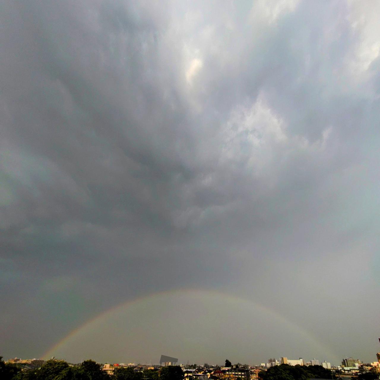 関東でうっすら虹 注目の空の写真 ウェザーニュース
