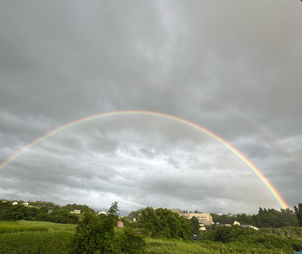 虹が出現 注目の空の写真 ウェザーニュース