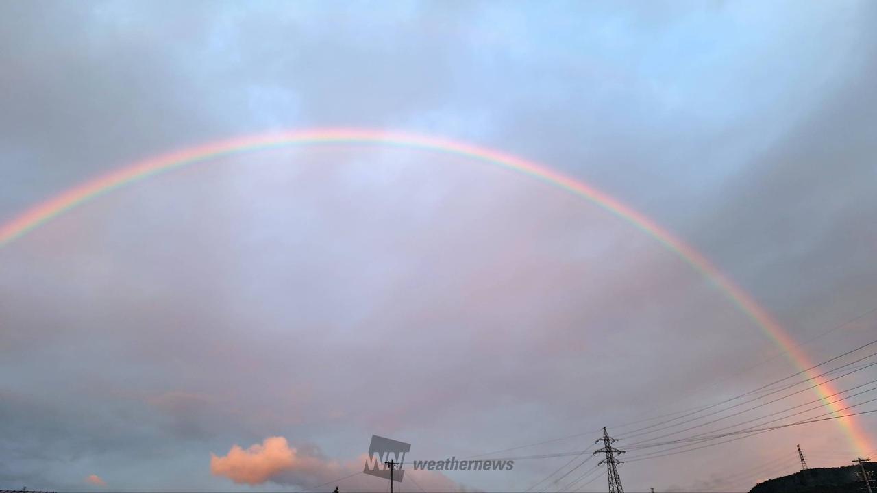 虹が出現 注目の空の写真 ウェザーニュース