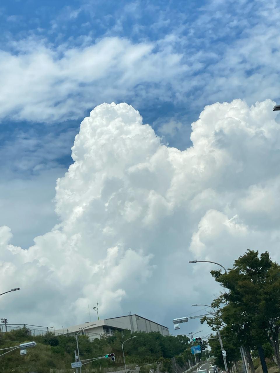 発達するもくもく雲 注目の空の写真 ウェザーニュース