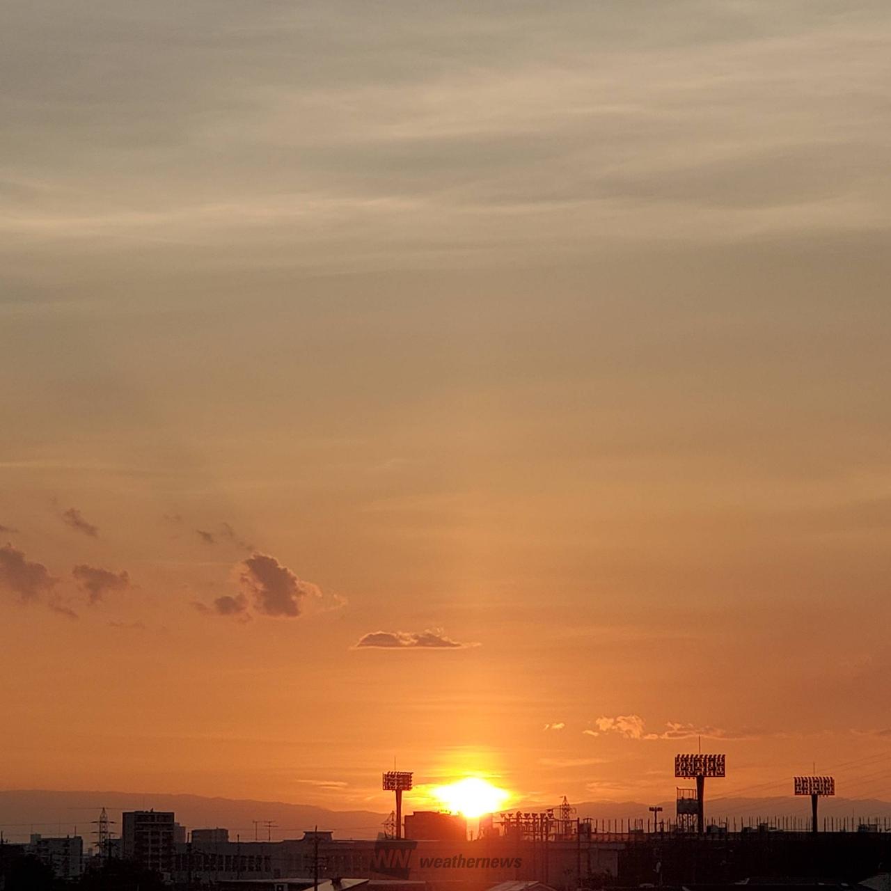 夕焼けタイム 注目の空の写真 ウェザーニュース