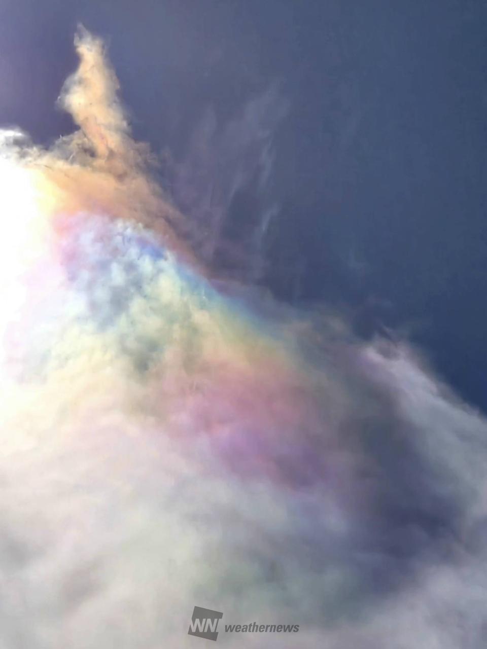 虹色の雲 注目の空の写真 ウェザーニュース