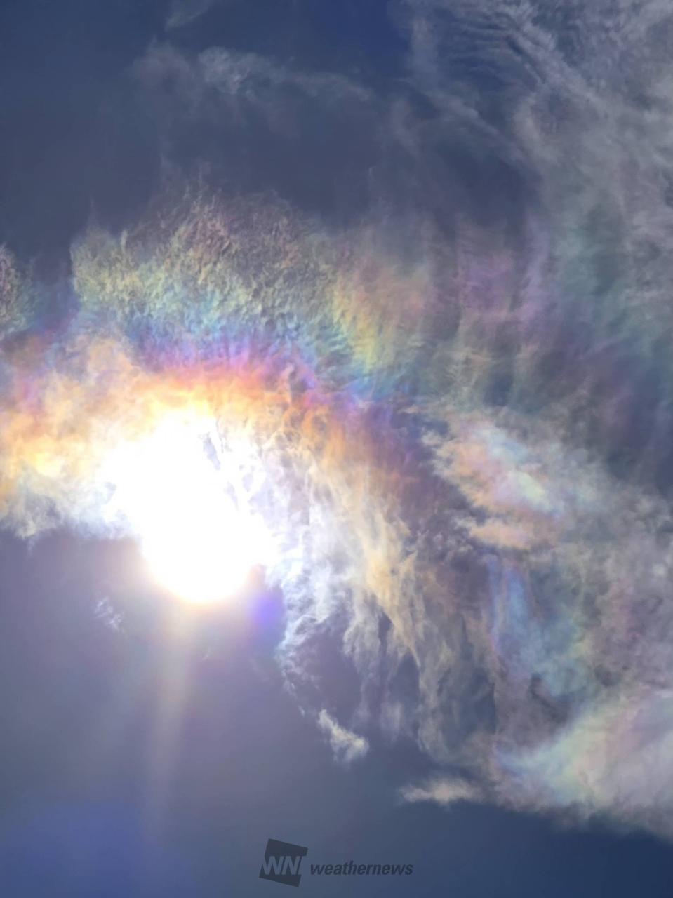 虹色の雲 注目の空の写真 ウェザーニュース