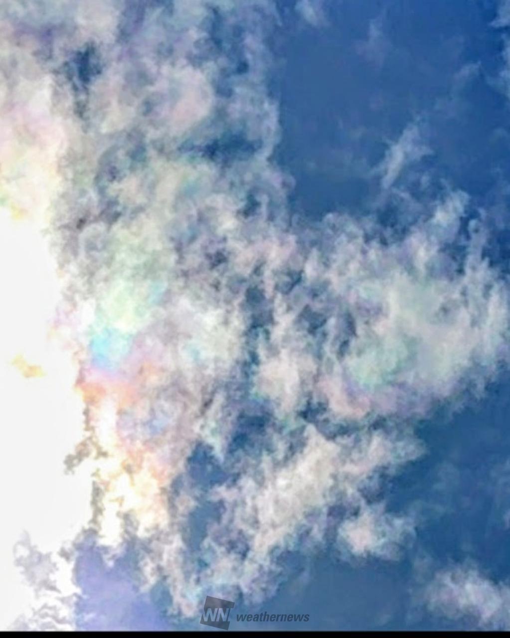 虹色の雲 注目の空の写真 ウェザーニュース