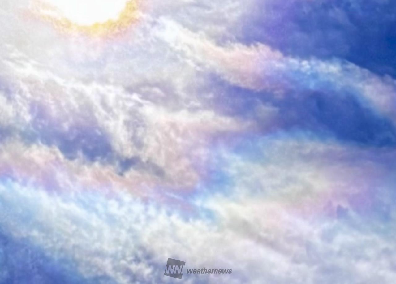 虹色の雲 注目の空の写真 ウェザーニュース