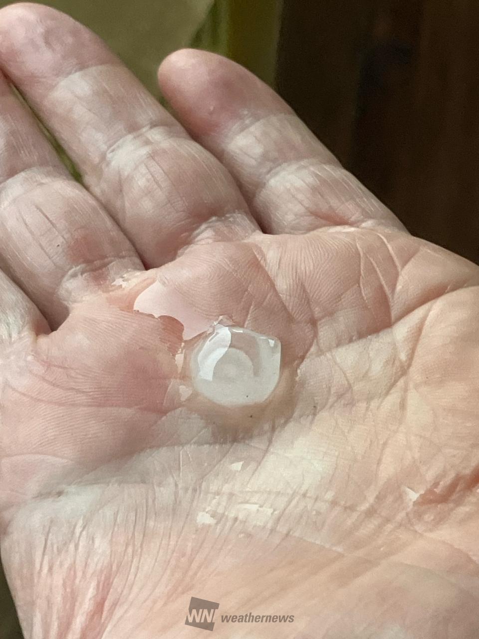 関東で雹(ひょう) 注目の空の写真 ウェザーニュース