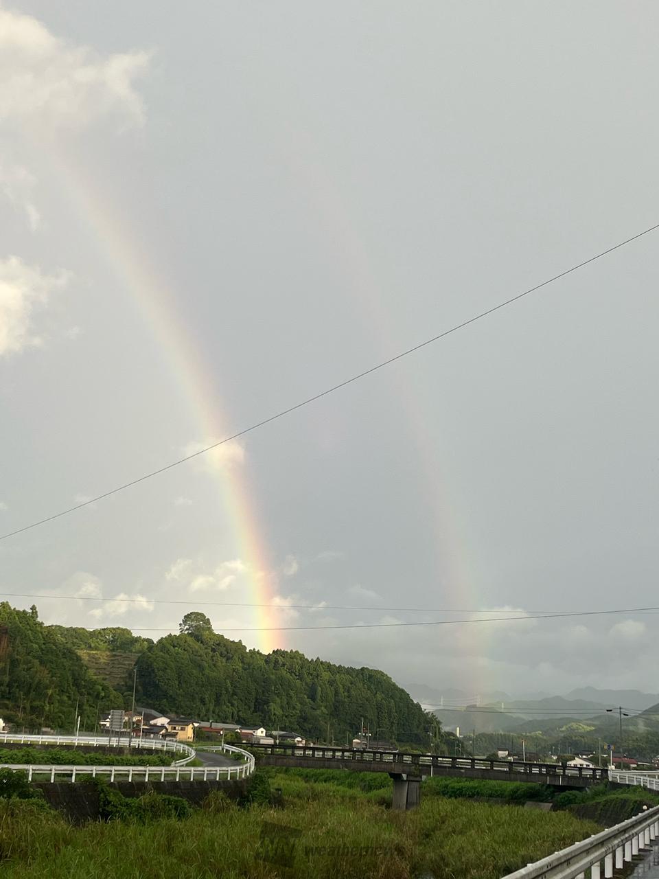 九州などで虹🌈 ダブルレインボーも 注目の空の写真 ウェザーニュース