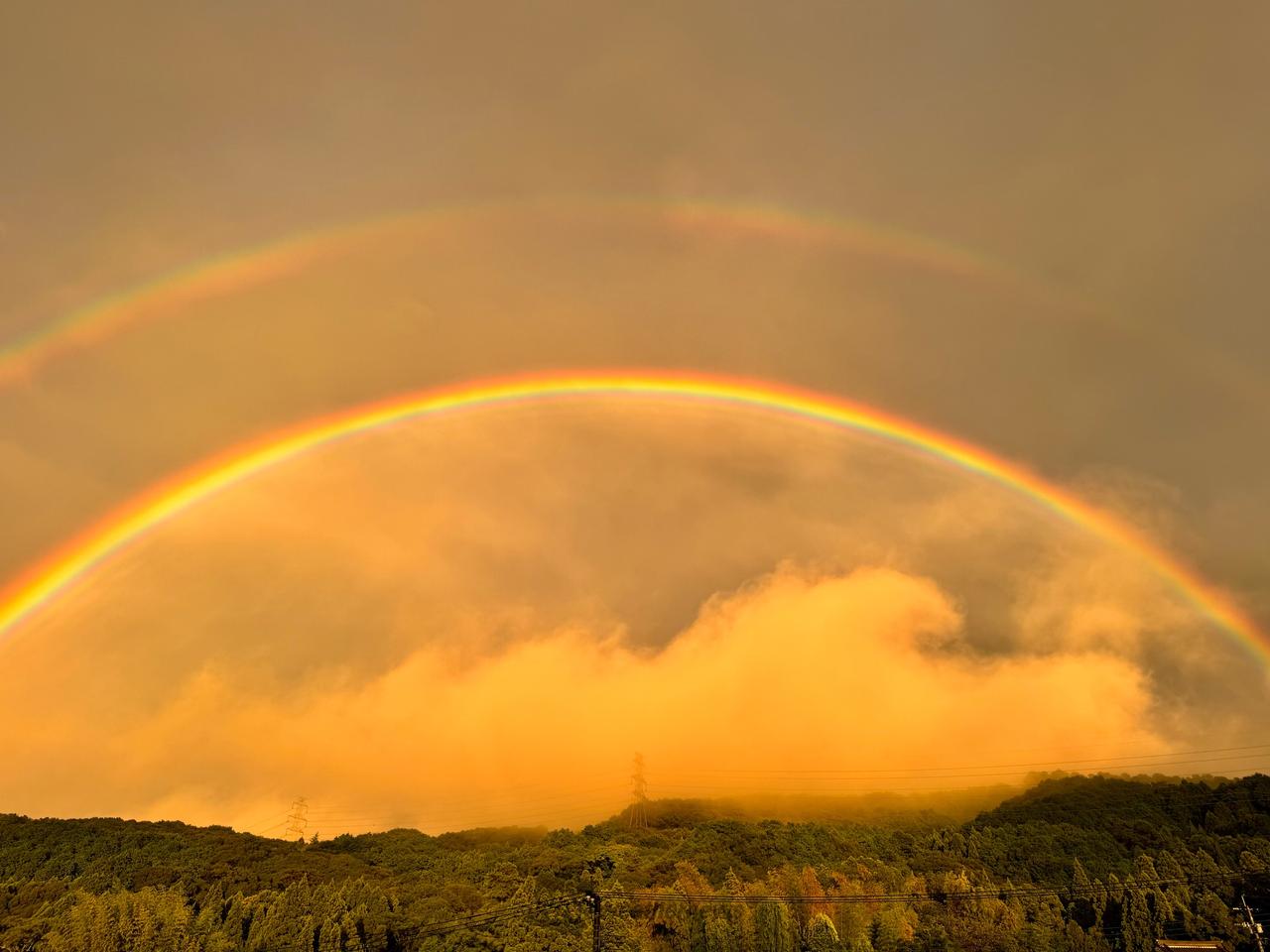 九州などで虹🌈 ダブルレインボーも 注目の空の写真 ウェザーニュース