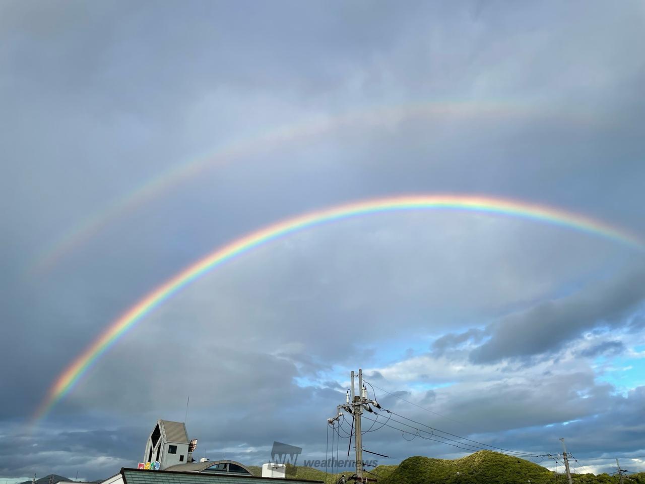 近畿や東北で虹 注目の空の写真 ウェザーニュース