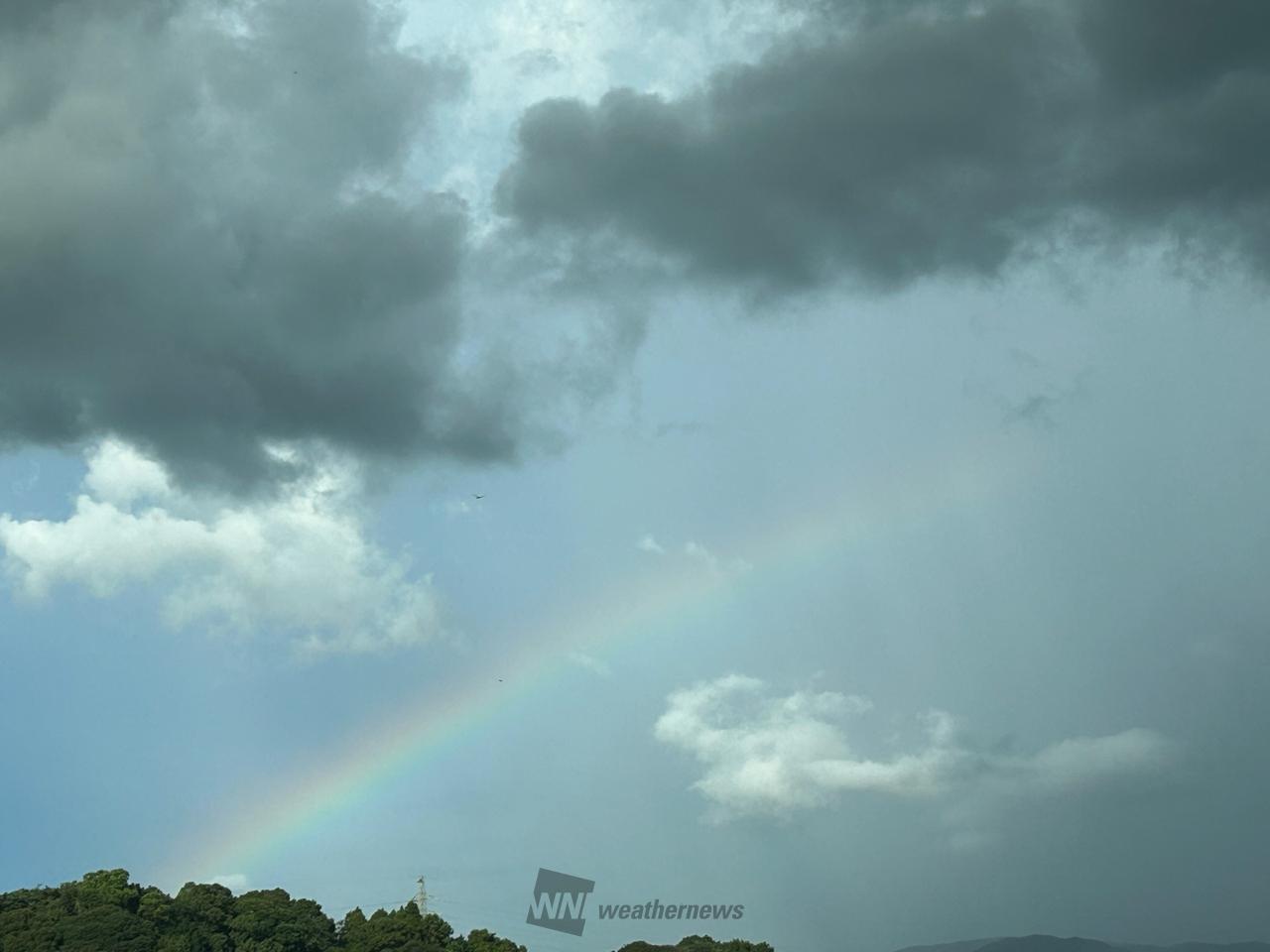 雨上がりの虹 注目の空の写真 ウェザーニュース