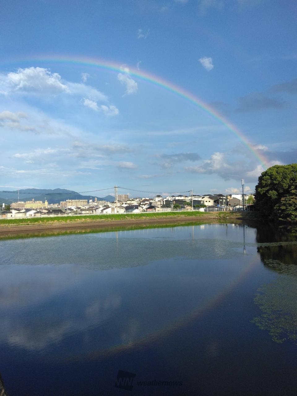 雨上がりの虹 注目の空の写真 ウェザーニュース