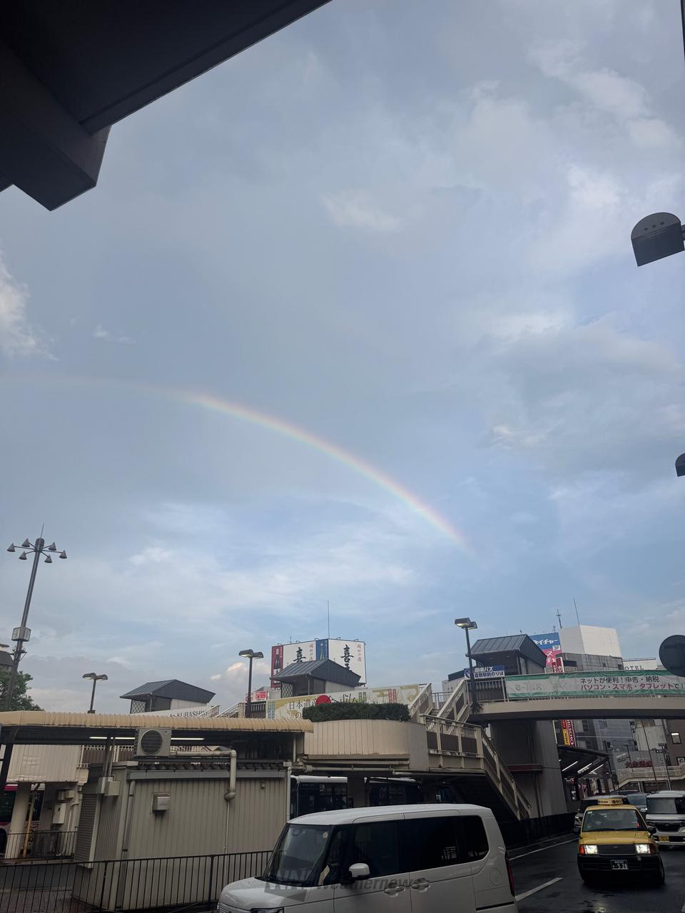 雨上がりの虹 注目の空の写真 ウェザーニュース
