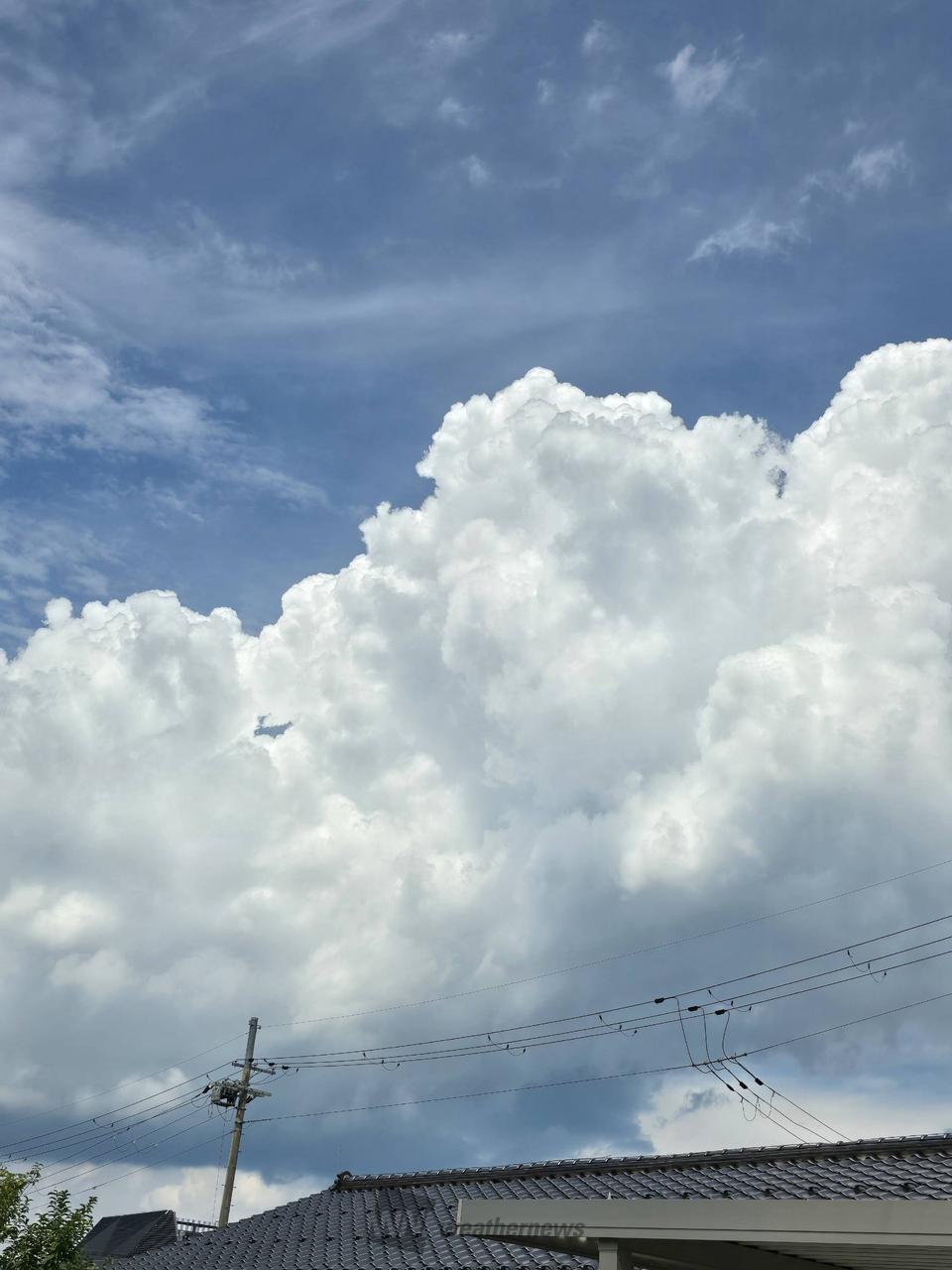 夏のような雲 注目の空の写真 ウェザーニュース