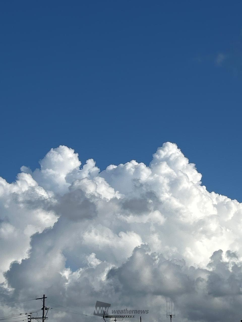夏のような雲 注目の空の写真 ウェザーニュース