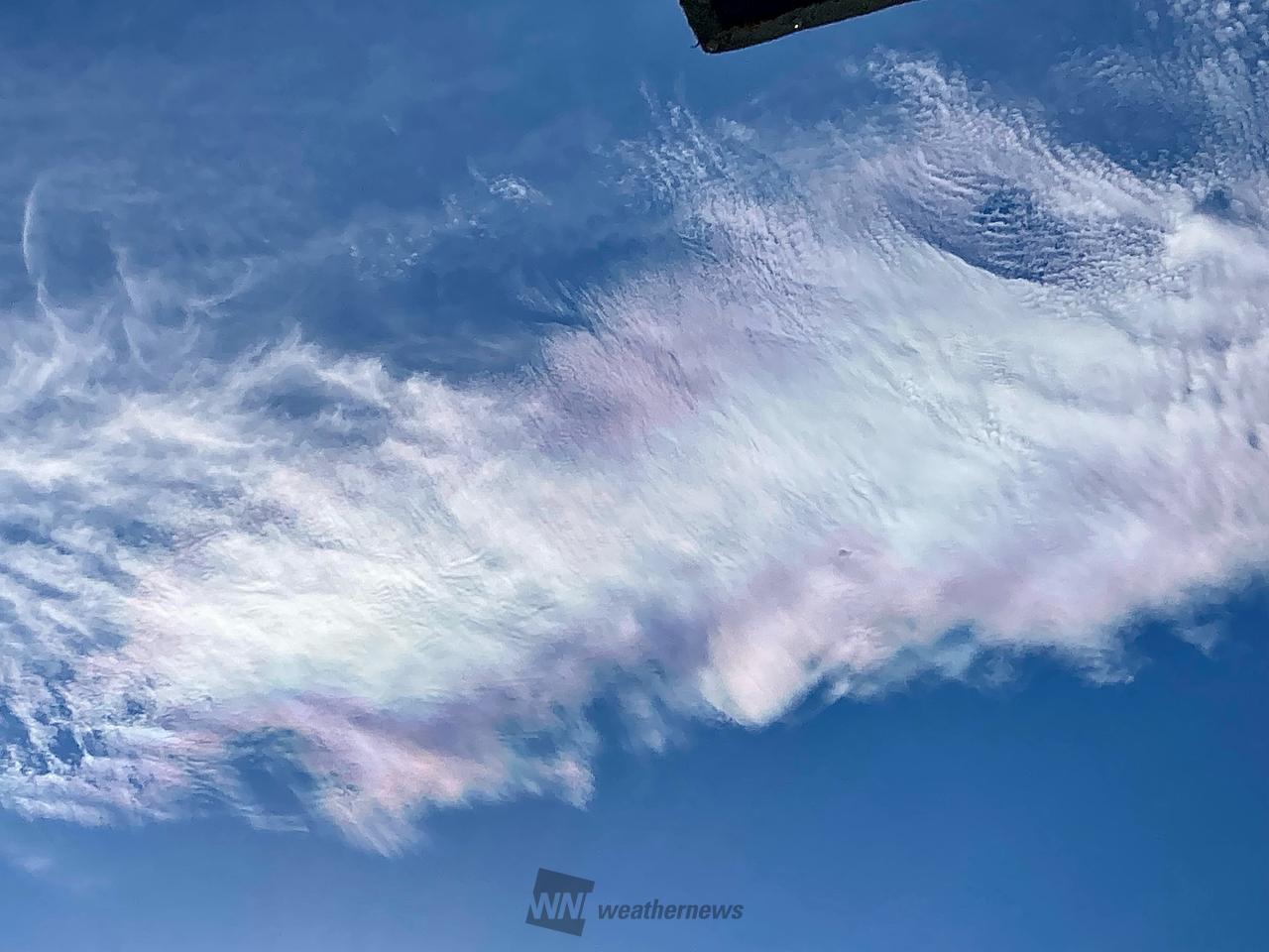 虹色の雲 注目の空の写真 ウェザーニュース