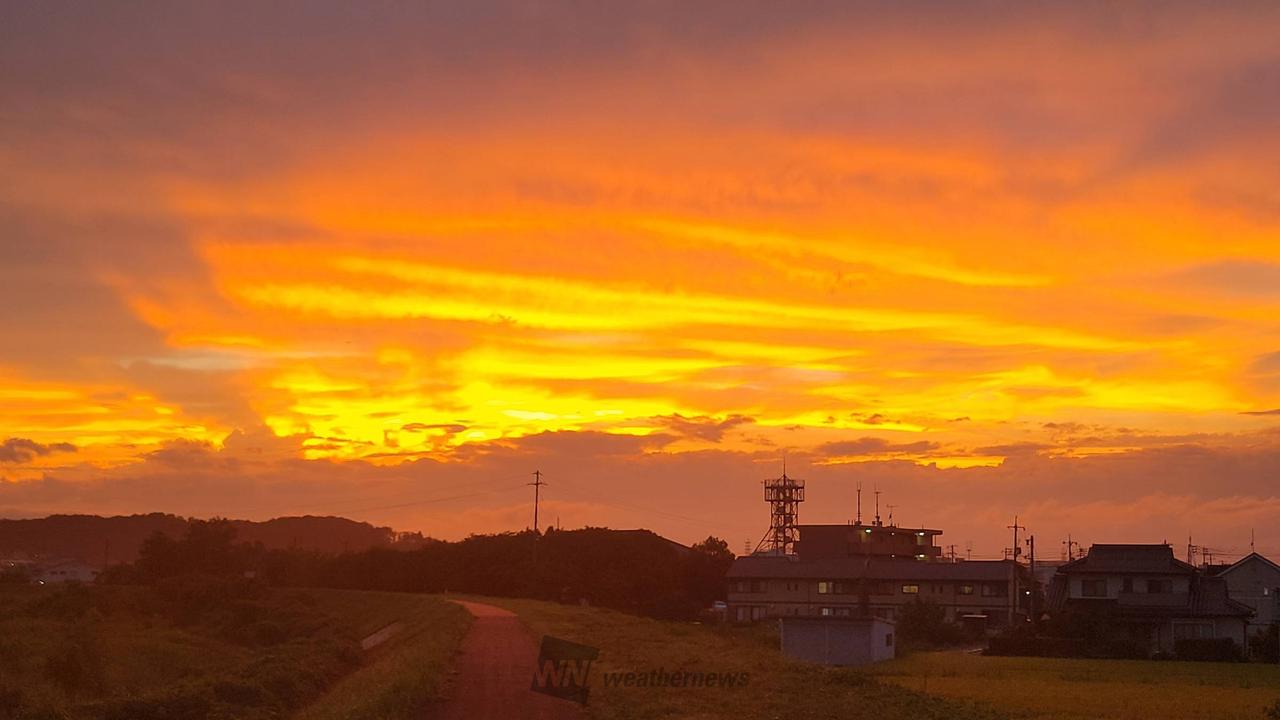 雲多めの夕焼けタイム 注目の空の写真 ウェザーニュース