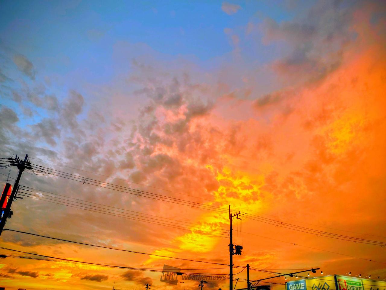 夕焼けタイム 注目の空の写真 ウェザーニュース