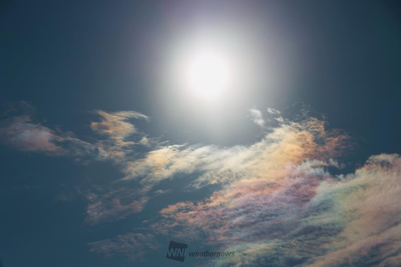 虹色の雲 注目の空の写真 ウェザーニュース