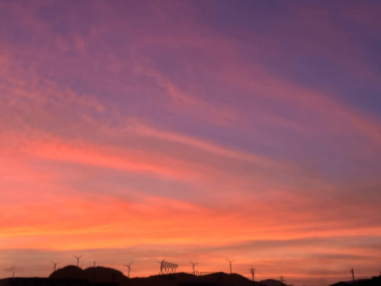 夕陽・夕焼け 注目の空の写真 ウェザーニュース