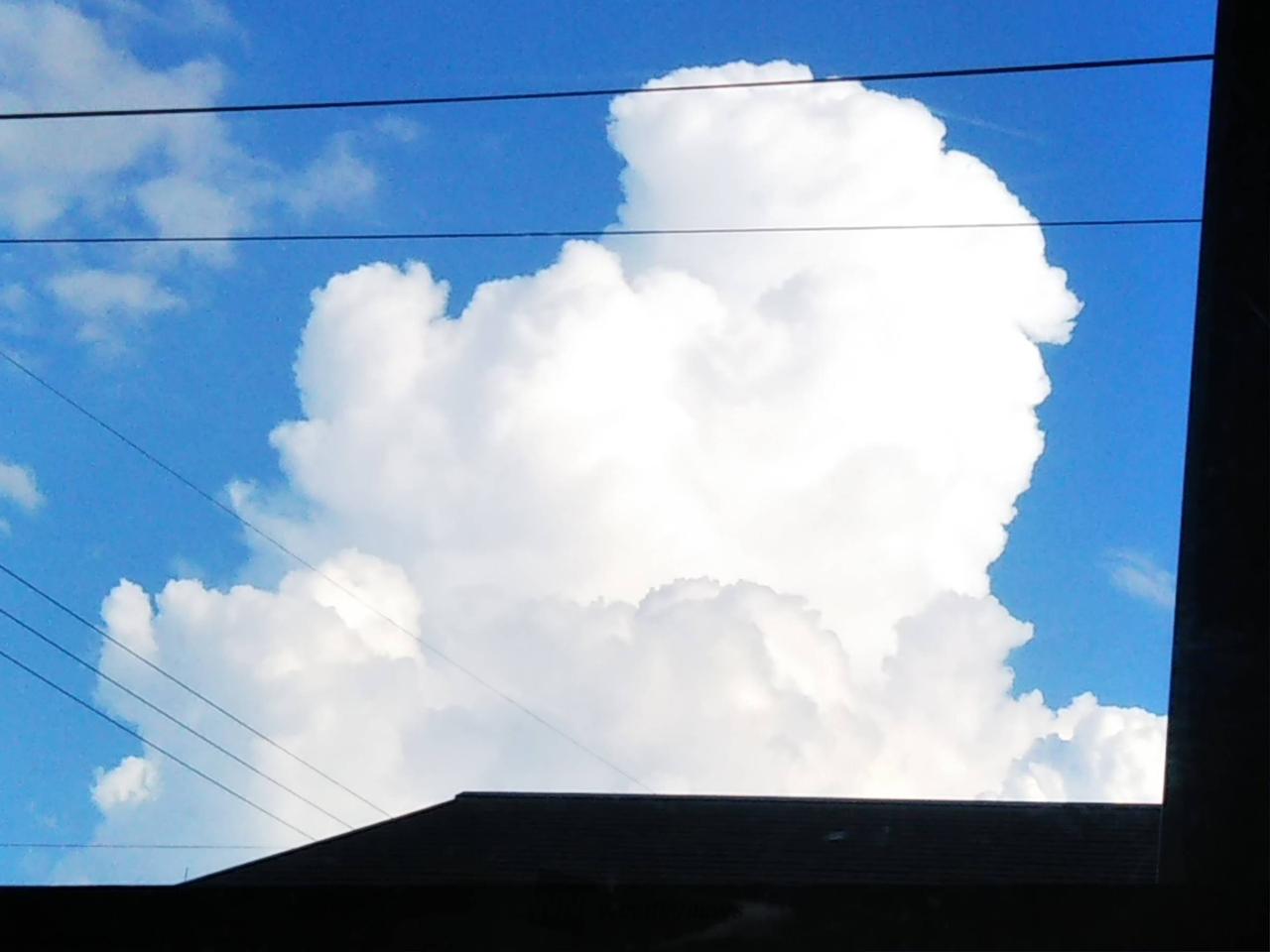 洒落雲様　ご確認用 夏のような雲 雨柱も 注目の空の写真 ウェザーニュース