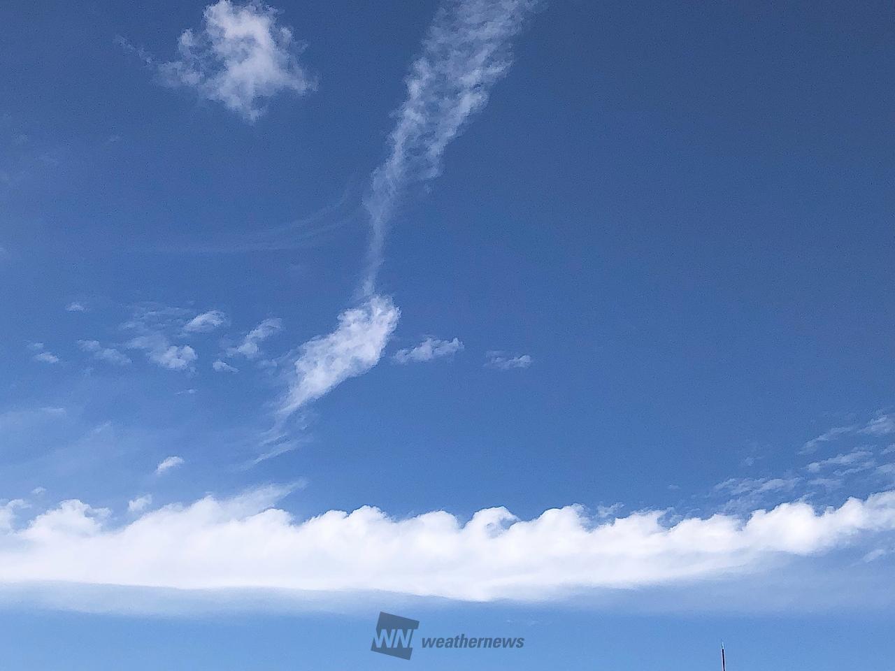 洒落雲様　ご確認用 東京の空にギザギザ雲 注目の空の写真 ウェザーニュース